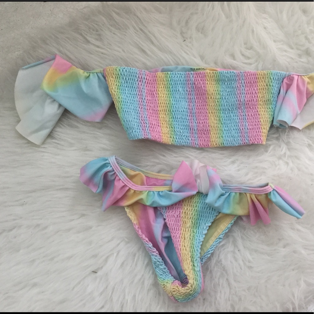 Wild fox rainbow candy set swim suit